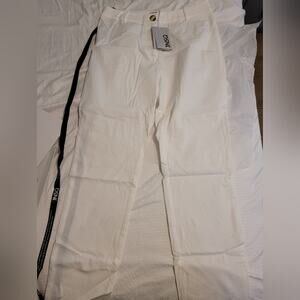 Nwt jnsq edmond women's white casual dress pants size 8